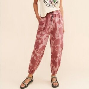 Varley Nevada Pink Tie-Dye Joggers